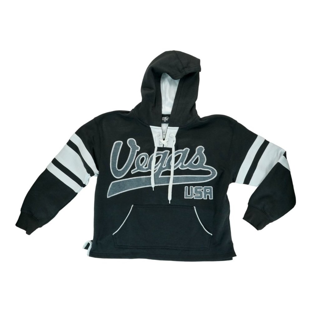 DC Classic Las Vegas USA Sweater Long Sleeve Men's Size M‎ Black Hoodie